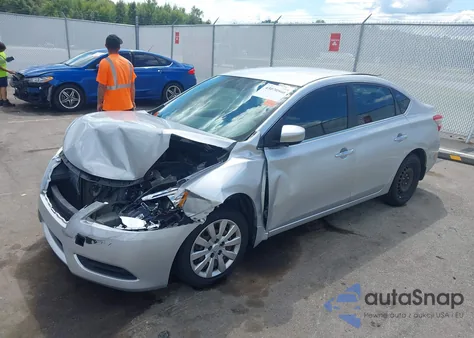 2015 Nissan Sentra S from USA, damaged, VIN 3N1AB7AP1FY272948